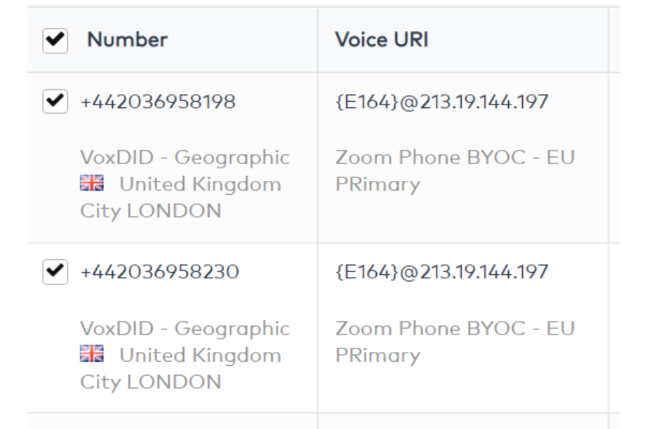 Voxbone Using Voxbone with Zoom Phone