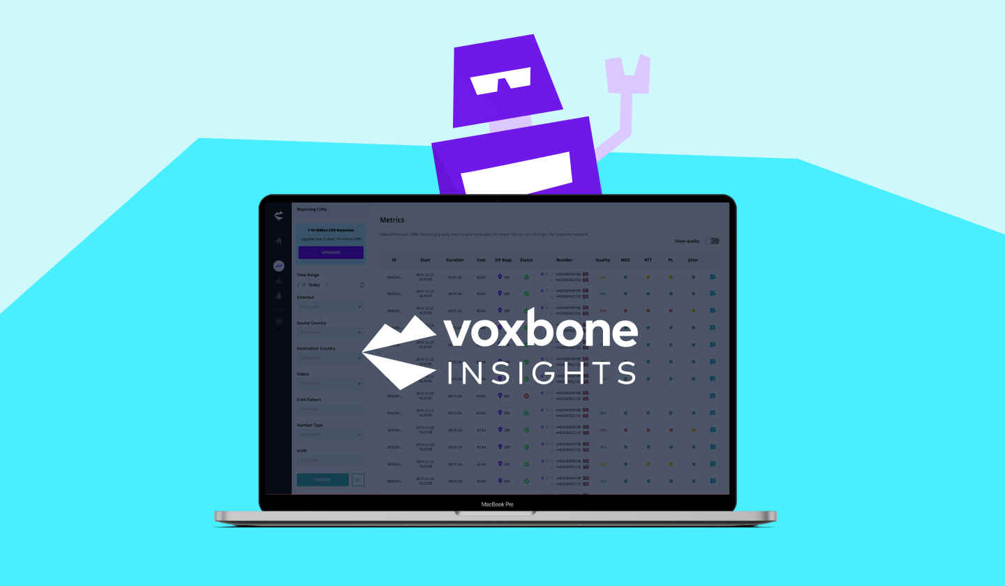 Introducing Voxbone Insights, the Call Quality Performance Platform for Modern Communications